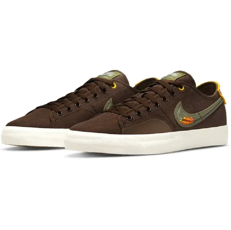 Giày Nike SB Blazer Court x DVD Linden 'Brown' CZ5605-200 - Ảnh 3