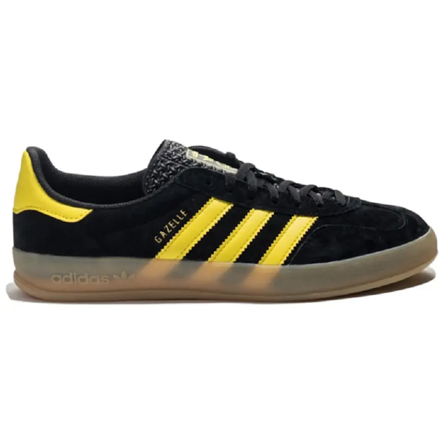 Giày Adidas Originals Gazelle Indoor 'Black Yellow' F35169
