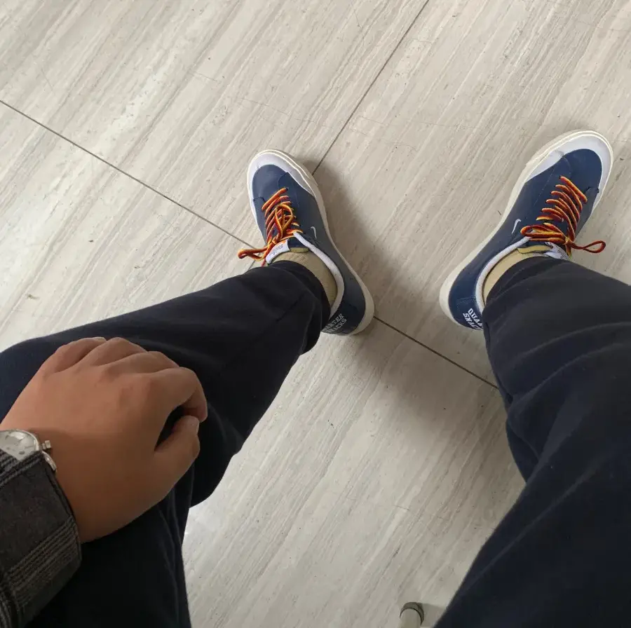 Giày Nike SB Blazer Low XT Quartersnacks 'Navy' AQ3499-411 - Ảnh 5