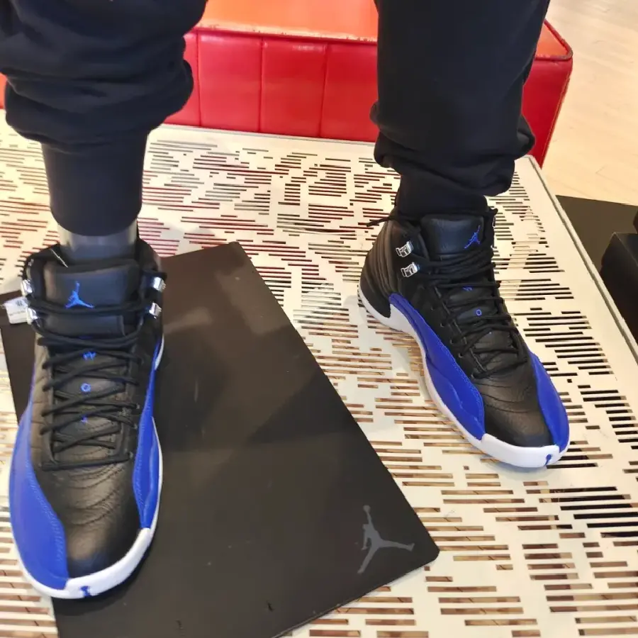 Giày Nike Air Jordan 12 Retro Hyper Royal 'Black Blue' AO6068-004 - Ảnh 6
