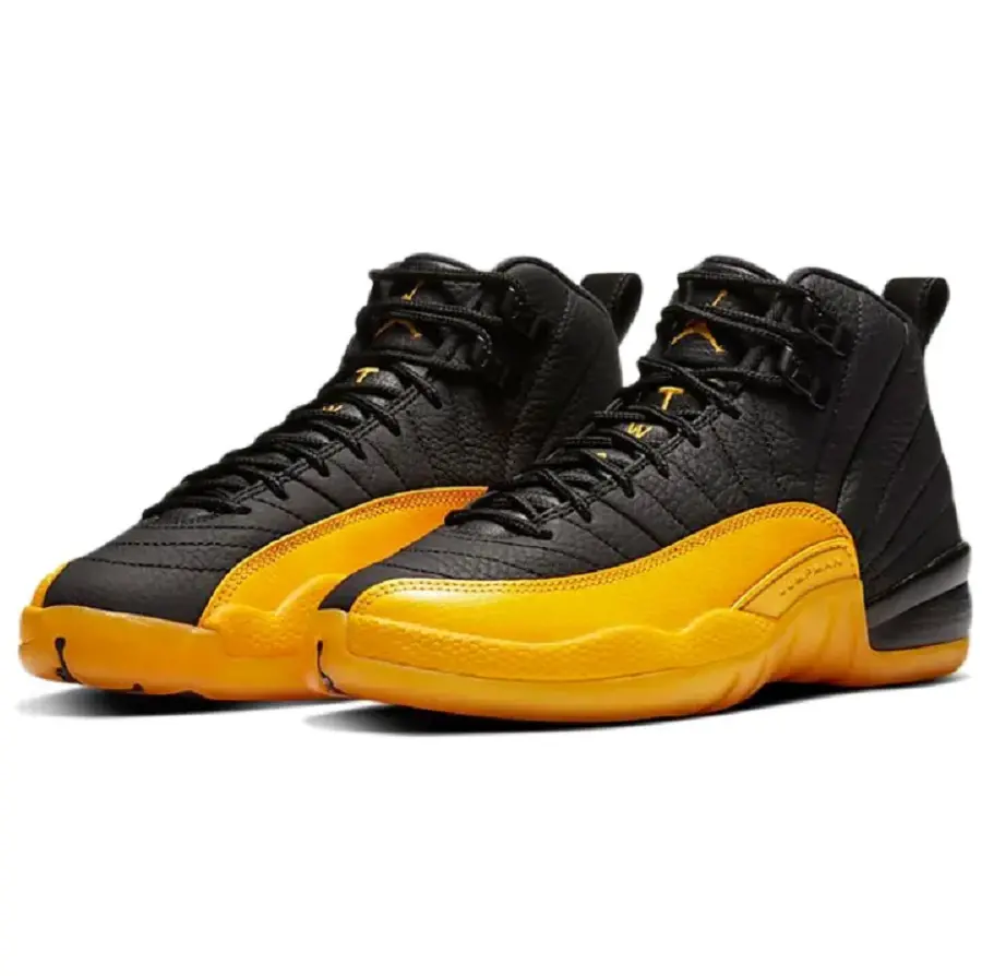 Alternative view of Giày Nike Air Jordan 12 Retro GS 'University Gold' 153265-070