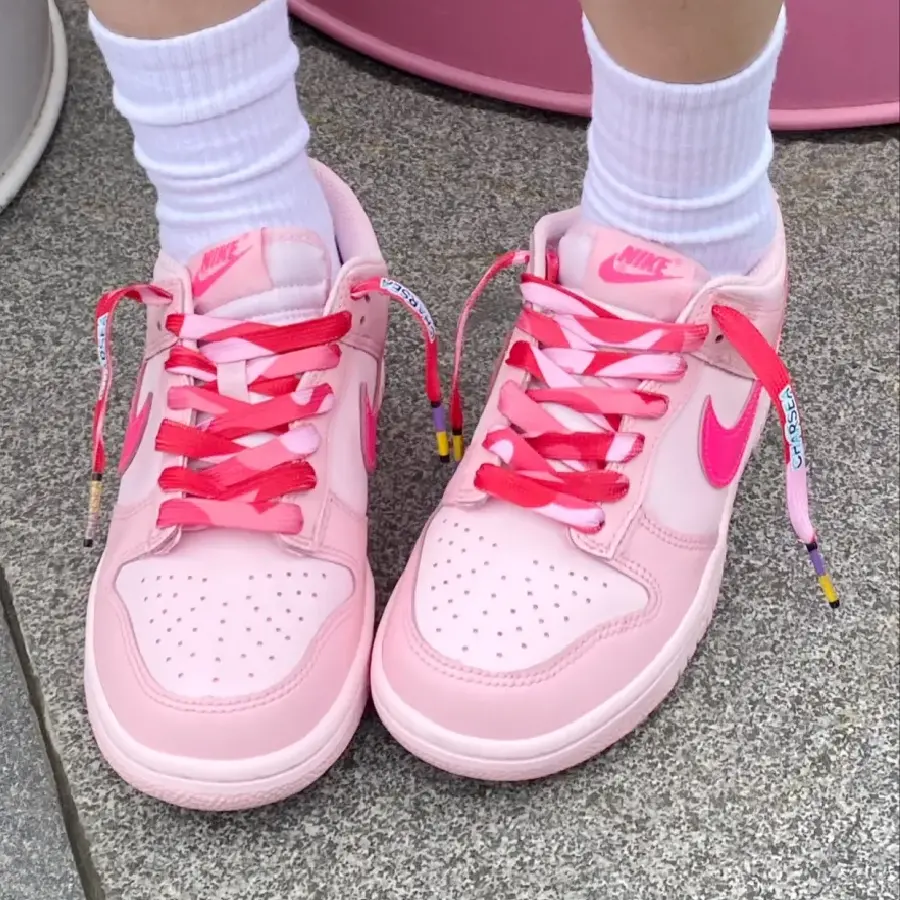 Giày Nike Dunk Low 'Triple Pink' DH9765-600 - Ảnh 3