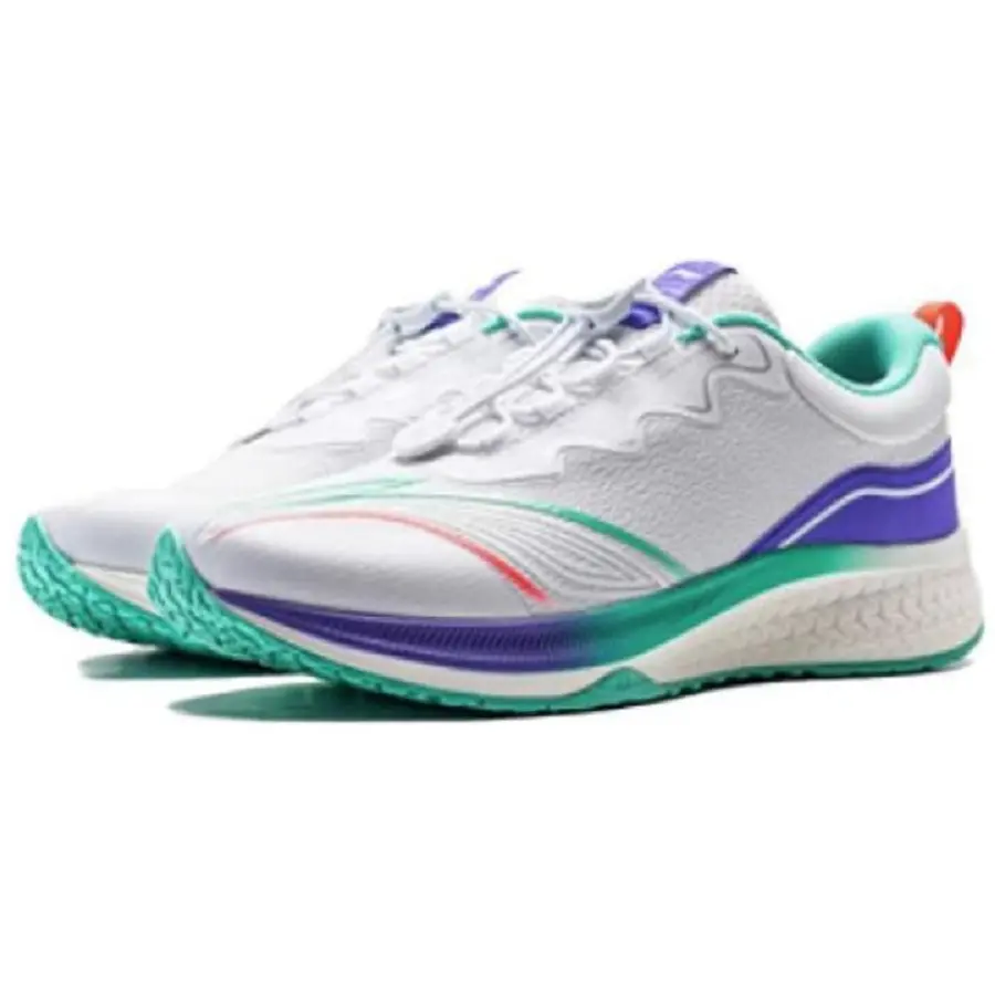 Alternative view of Giày LiNing Children's Running 'White Purple' YKFT086-2