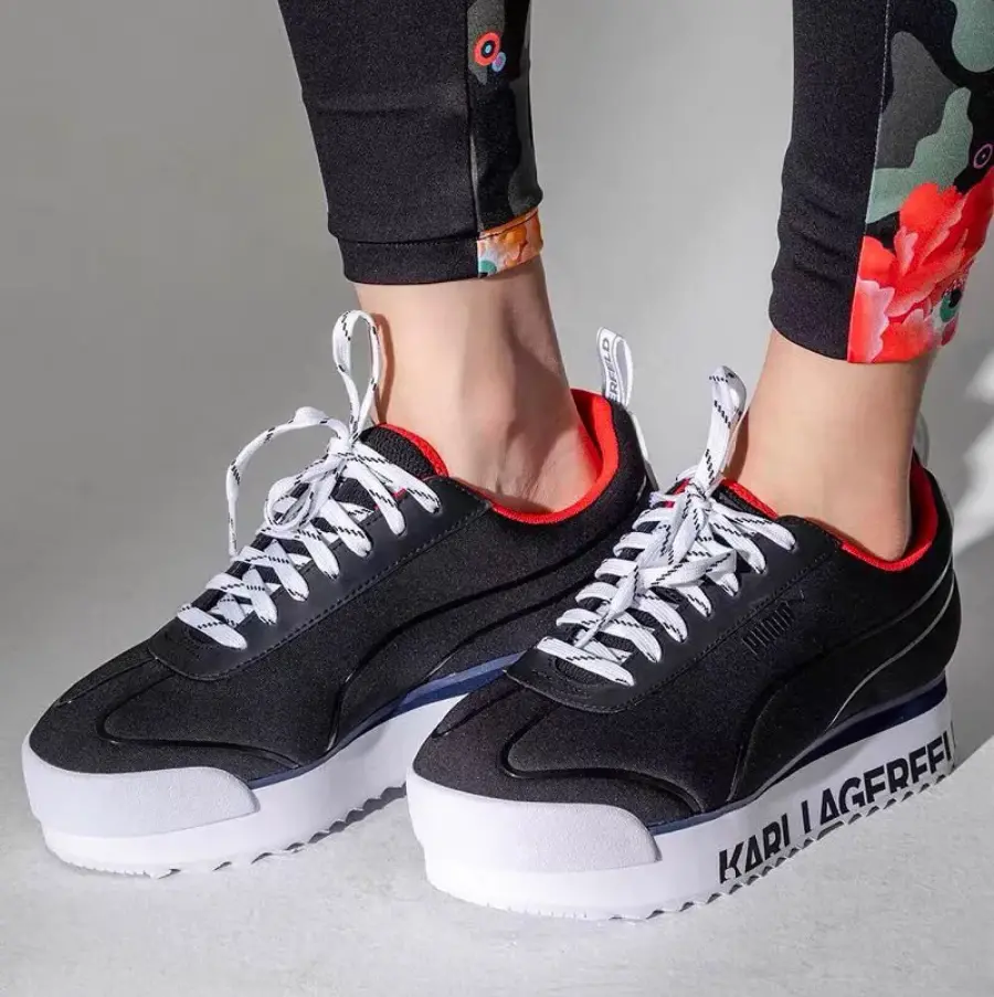 Giày Puma Roma Amor Karl 'Black' 370056-01 - Ảnh 5