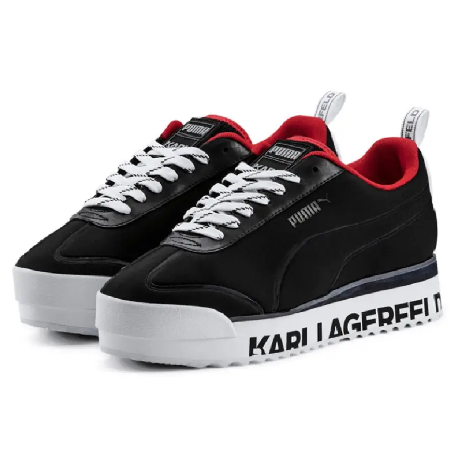 Giày Puma Roma Amor Karl 'Black' 370056-01 - Ảnh 3