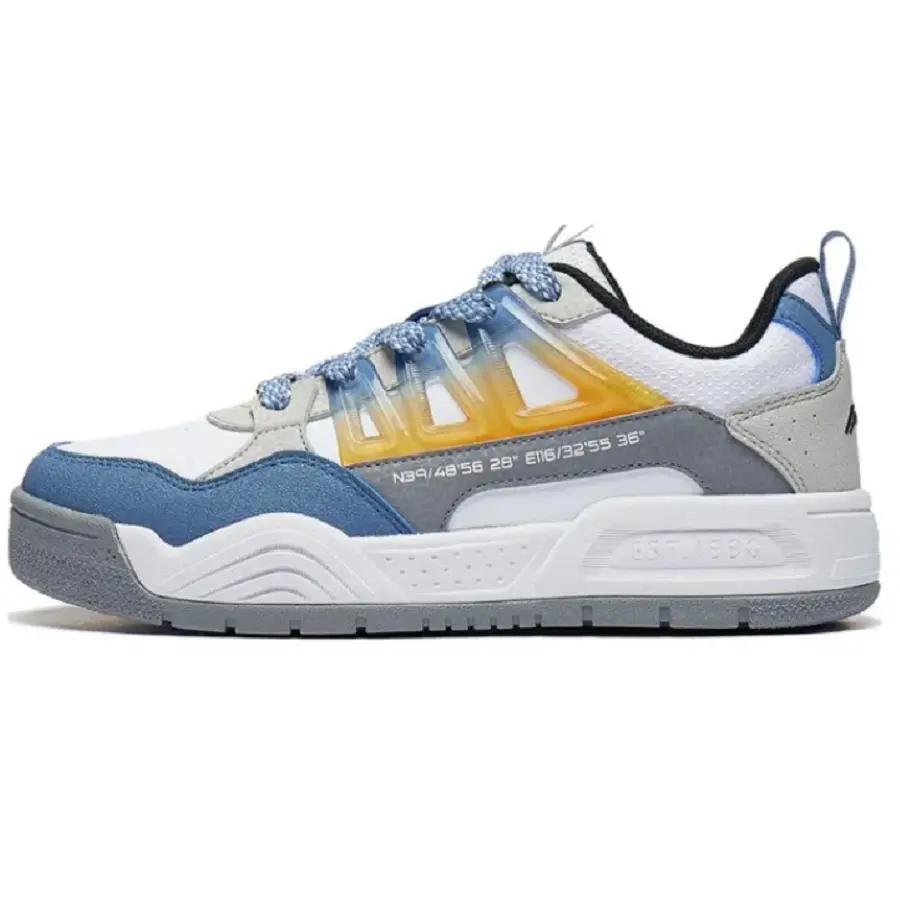 Giày LiNing Children's Versatile 'White Blue Gray' YKCT138-1 - Ảnh 3