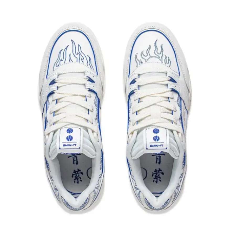Giày LiNing Yuebai Qingying 'White Blue' AGCS427-15 - Ảnh 3