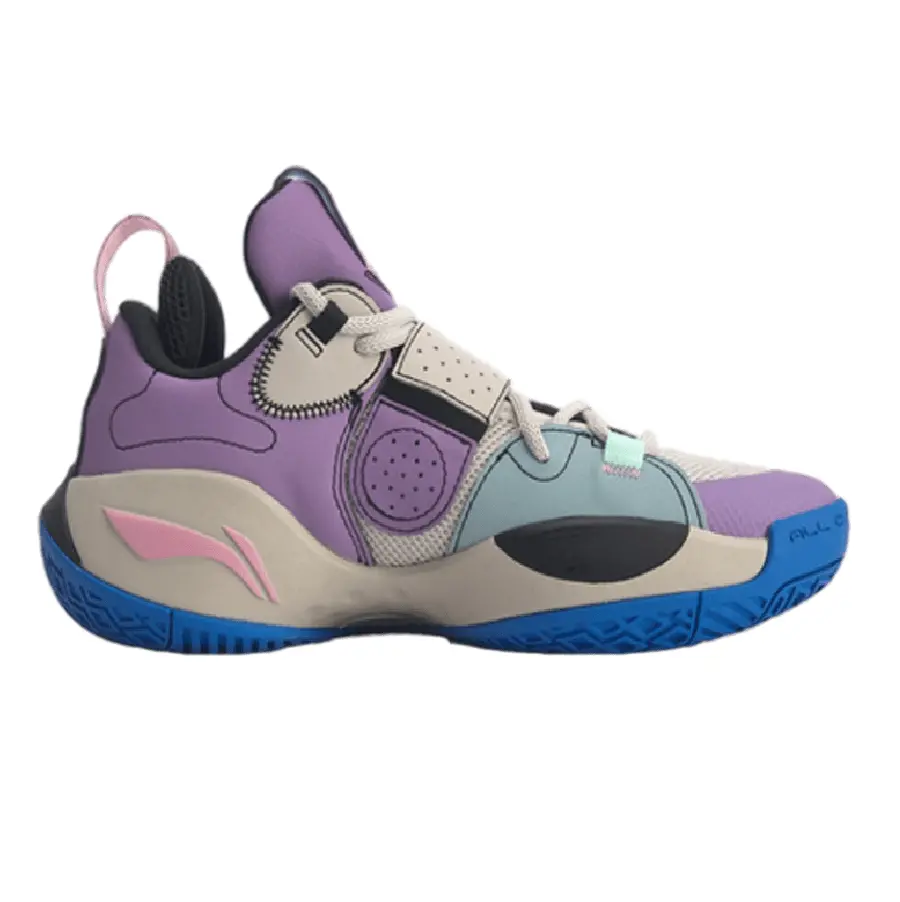 Giày Lining The Whole City 'Gray Purple Black 'ABPQ033-2