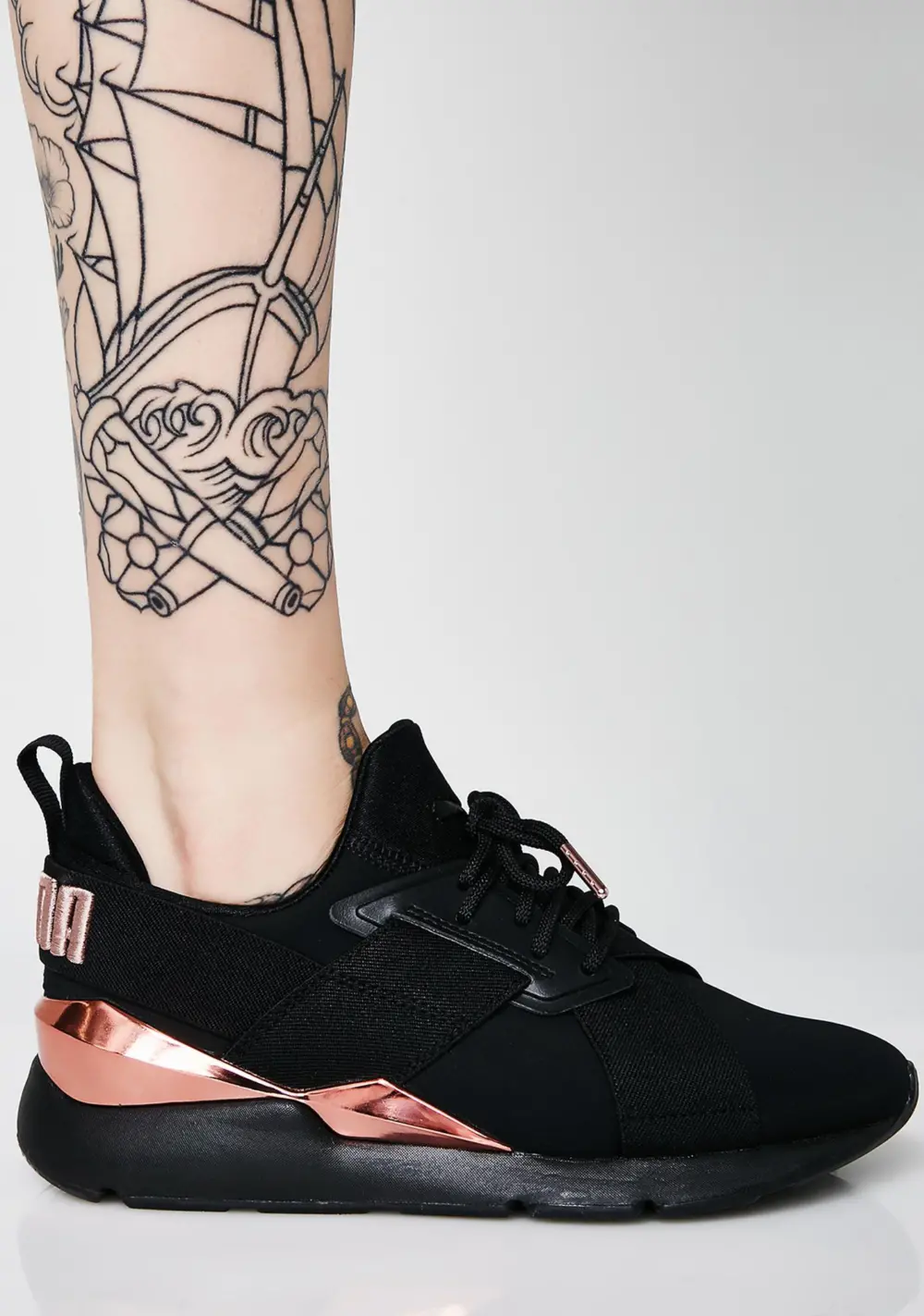 Giày Puma Muse Metal 'Rose Gold' 367047-01 - Ảnh 4