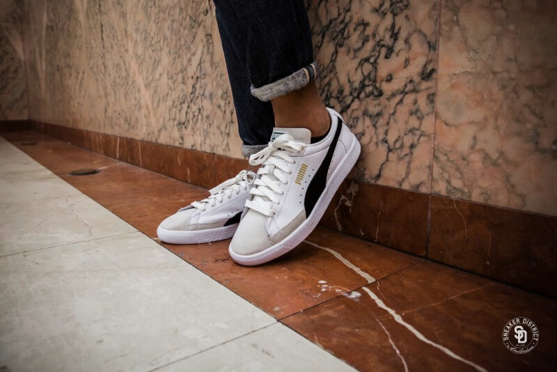 Giày Puma Basket 90680 'Black White' 365944-01 - Ảnh 3