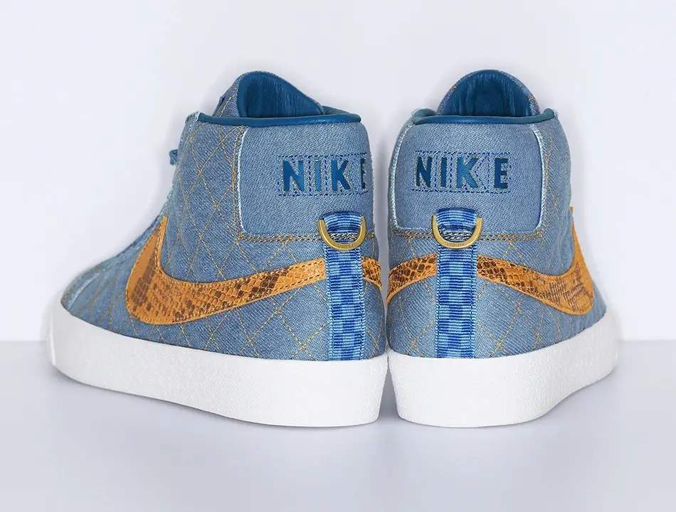 Giày Nike Supreme x Zoom Blazer Mid QS SB 'Denim' DX8421-400 - Ảnh 9