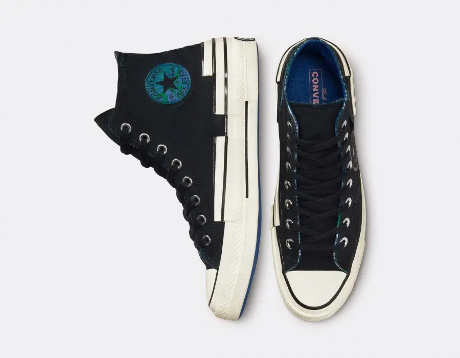 Giày Converse Chuck 70 Hacked Heel High 'Black Blue' A02407C - Ảnh 6