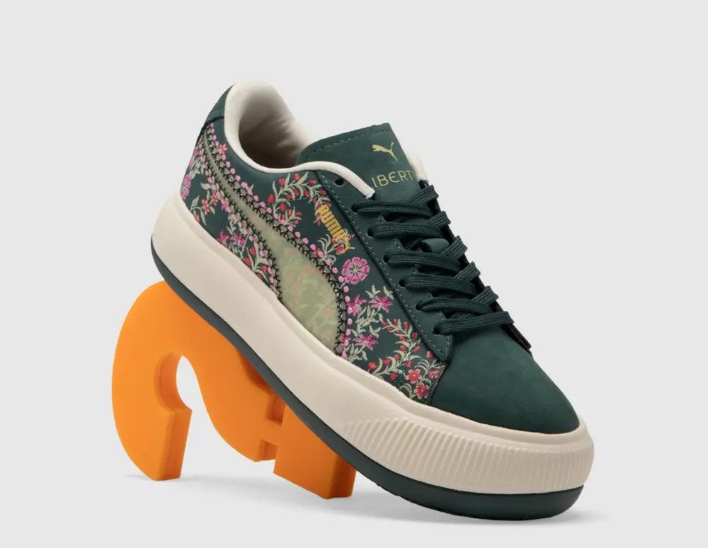 Giày Puma Suede Mayu x Liberty 'Green' 382191-01 - Ảnh 3