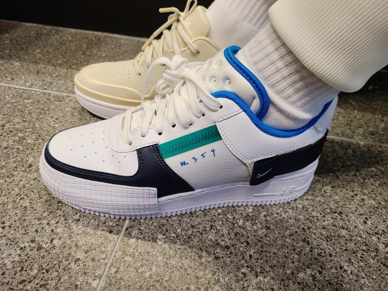 Giày Nike Air Force 1 'Type White Obsidian' CQ2344-100 - Ảnh 5