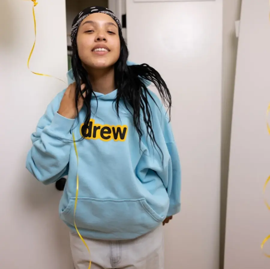 Áo Drew House Secret Hoodie Sea Blue - Ảnh 3