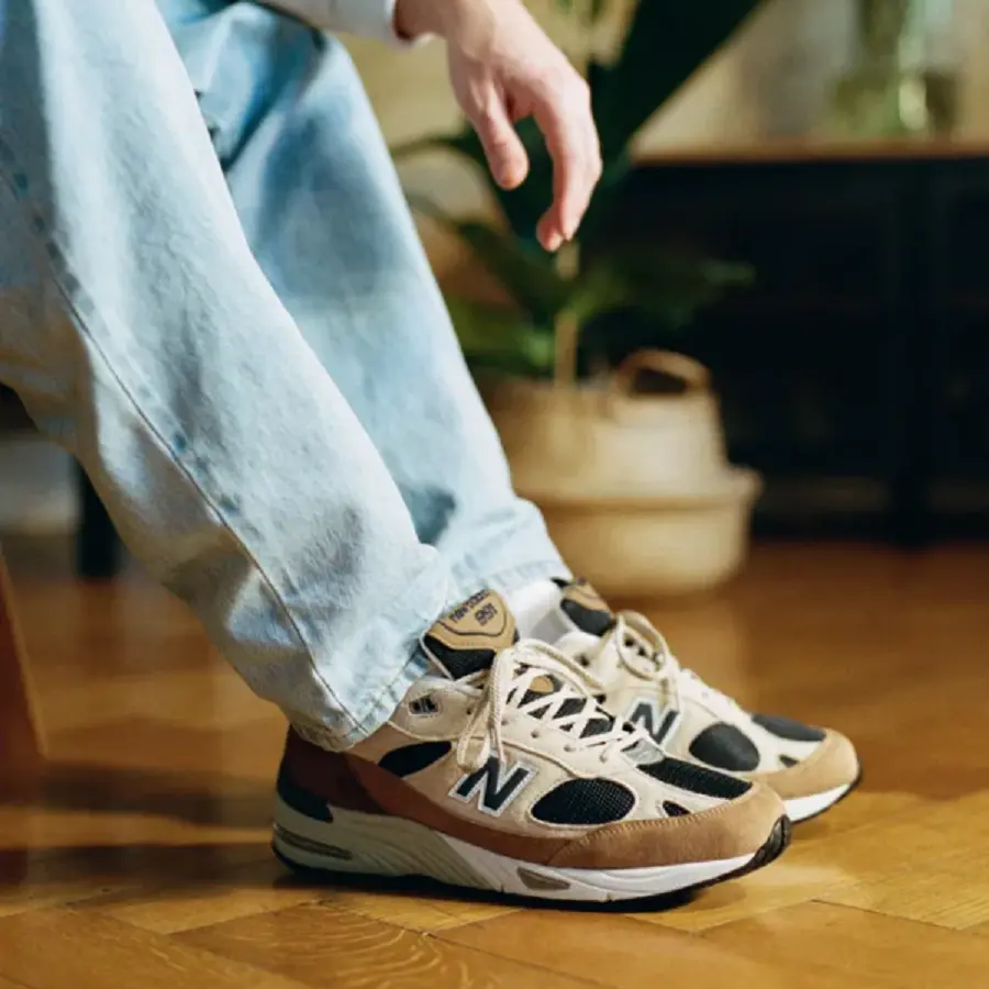 Giày New Balance 991 Made In England ‘Cappucino’ M991SBN - Ảnh 5
