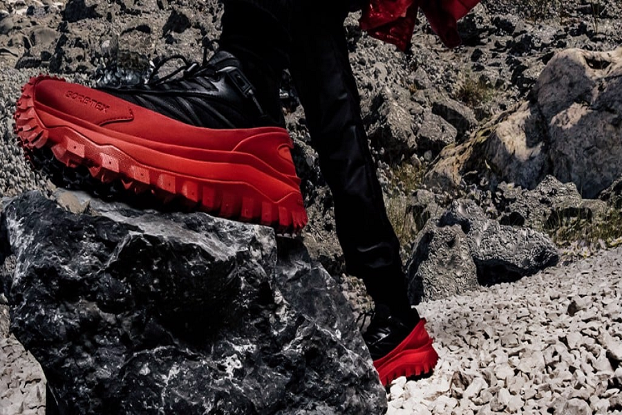 Giày Moncler Trailgrip GTX Low Trainers 'Black Red' H209B4M00120M2058P49 - Ảnh 5