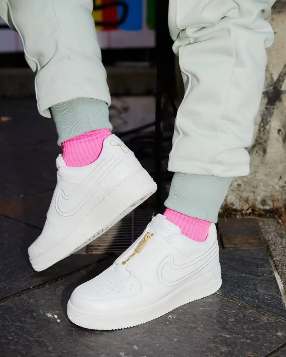 Giày Nike Serena Williams x Air Force 1 LXX Zip 'Summit White' DM5036-100 - Ảnh 3
