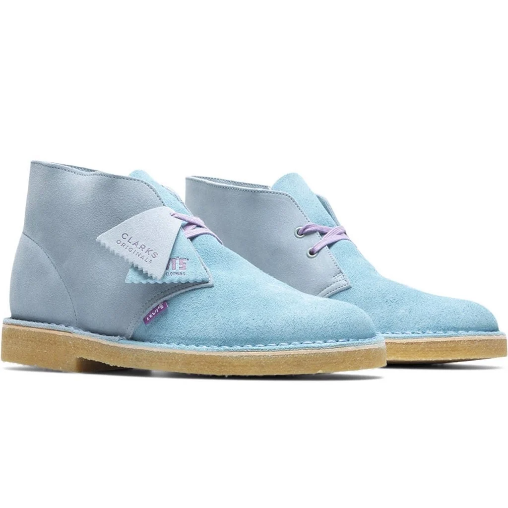 Giày Clarks x LVC Desert Boots 'Pale Blue' 261-60325 - Ảnh 3