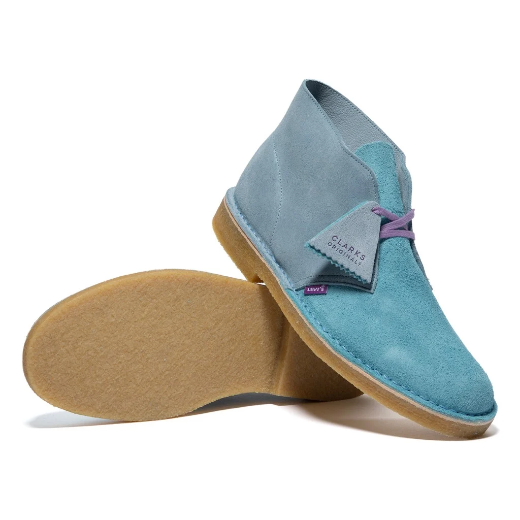 Giày Clarks x LVC Desert Boots 'Pale Blue' 261-60325 - Ảnh 5