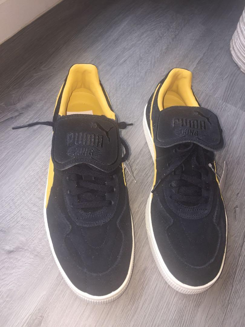 Giày Puma King Suede 'Black Yellow' 366290-02 - Ảnh 6