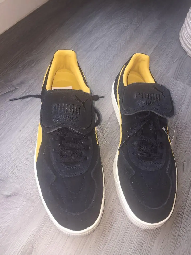 Giày Puma King Suede 'Black Yellow' 366290-02 - Ảnh 6
