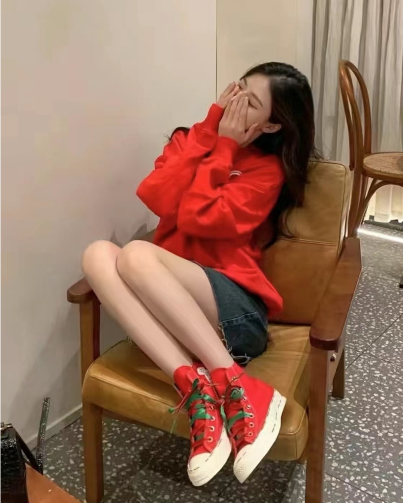 Giày Converse Chuck Taylar All-Star Christmas 'Red Green' A04281C - Ảnh 3