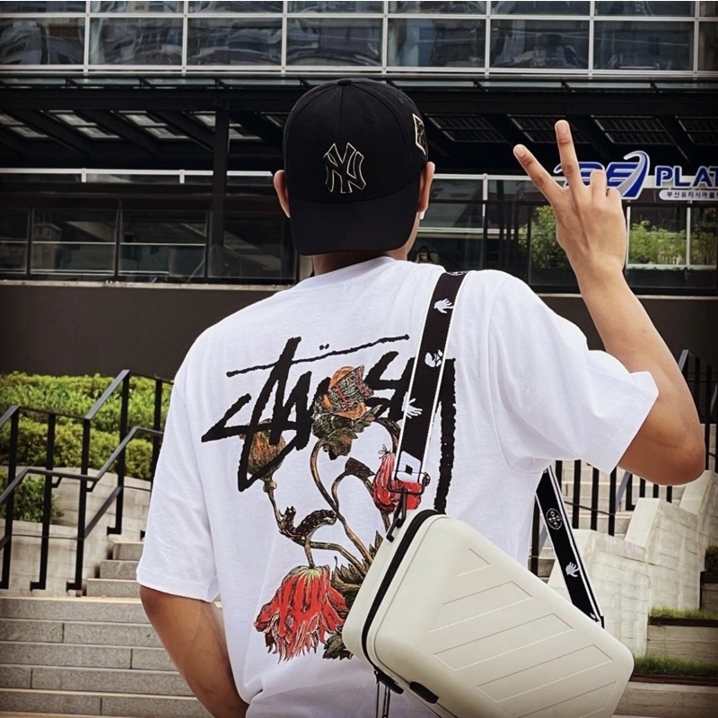 Áo Stussy Withered Flower Tee 'White' 1904862-WHIT - Ảnh 3