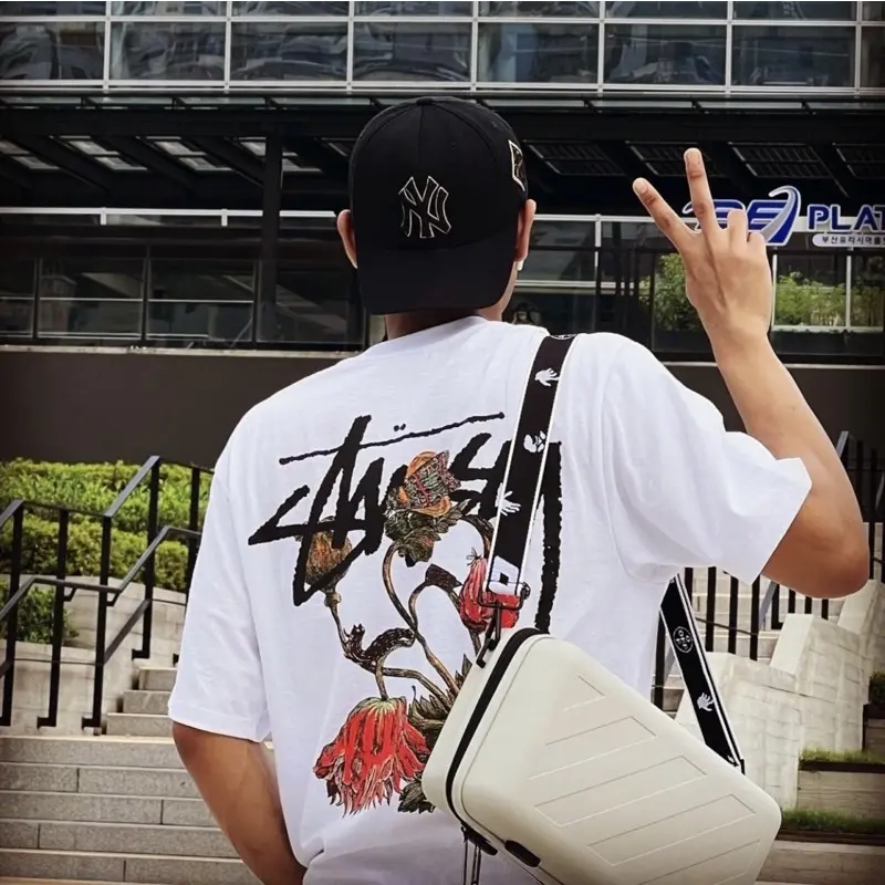 Áo Stussy Withered Flower Tee 'White' 1904862-WHIT - Ảnh 3