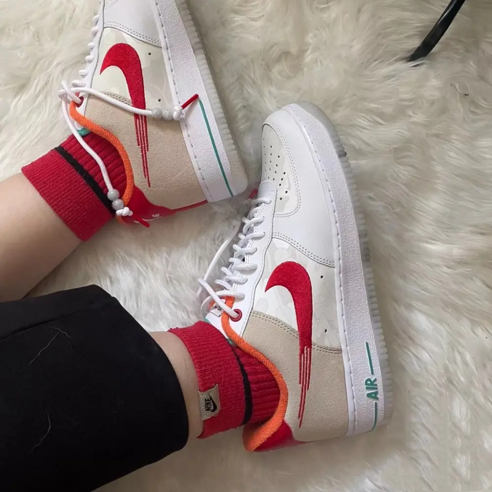 Giày Nike Air Force 1 Low 'Just Do It White Red Teal' FD4205-161 - Ảnh 3
