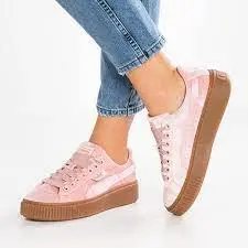 Giày Puma Basket Platform 'Velour Suede' 366721-02 - Ảnh 4