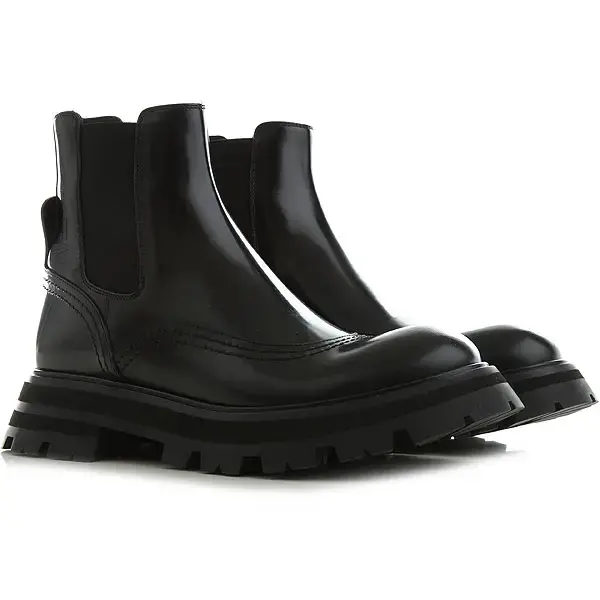 Giày Alexander McQueen Oversized Chelsea Boot 666367-WHZ84-1000 - Ảnh 3