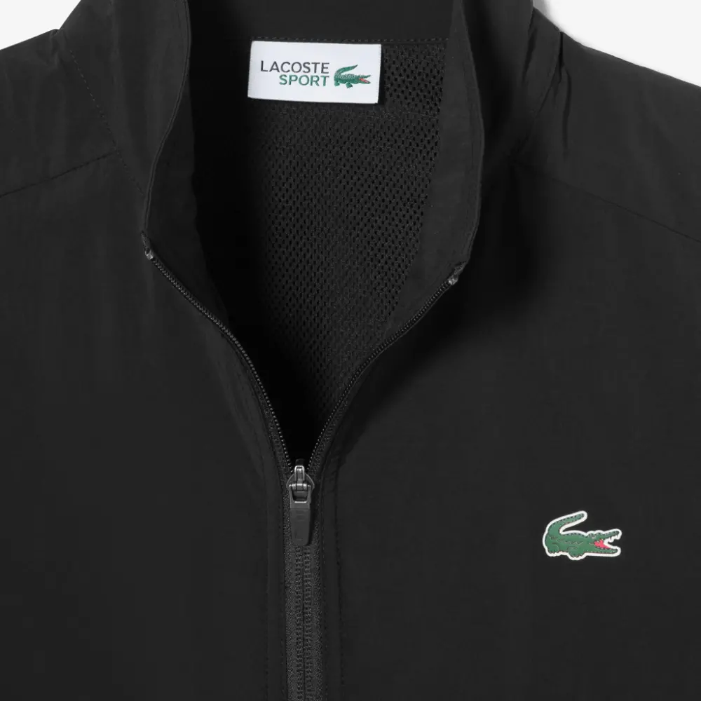 Alternative view of Áo Lacoste Solid Woven Windbreaker 'Black' SH212E-53G-031