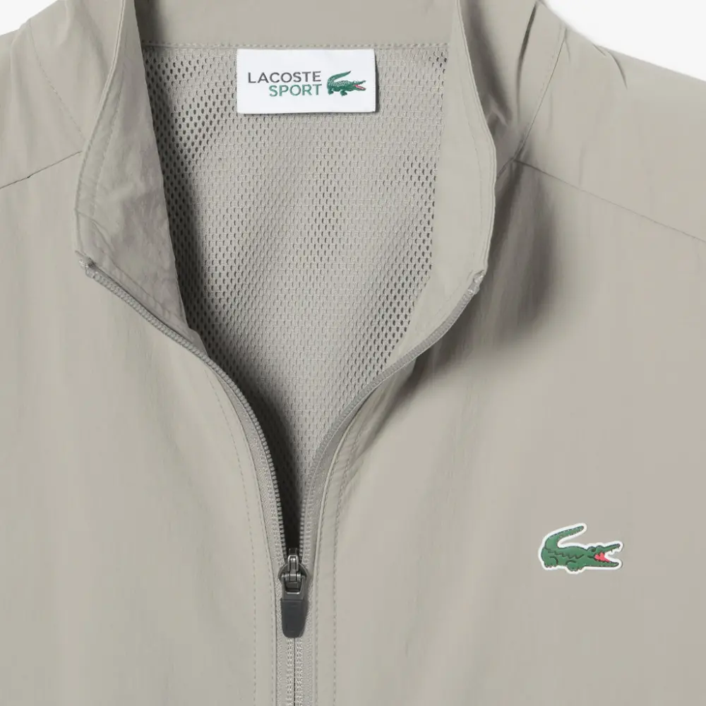 Alternative view of Áo Lacoste Solid Woven Windbreaker 'Beige' SH212E-53G