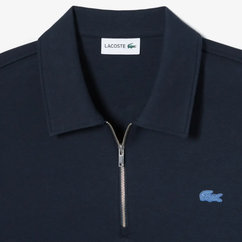 Alternative view of Áo Lacoste Color Croc Collar Half Zip-up Sweatshirt 'Blue' SH222E-53G-HDE