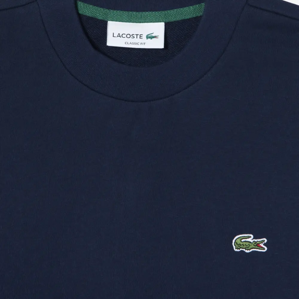 Alternative view of Áo Lacoste Classic Fit Crew Neck Fleece Sweatshirt 'Dark Blue' SH2564-53G-166