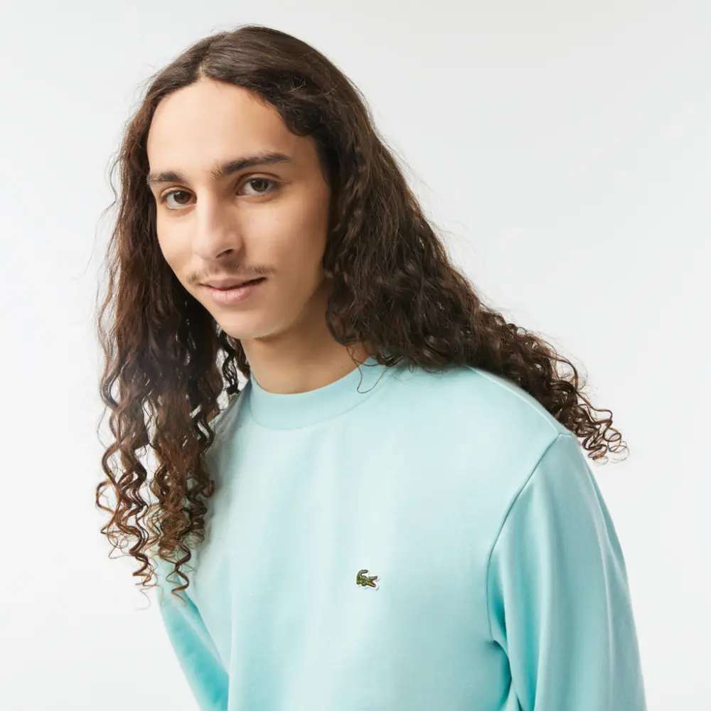 Áo Lacoste Classic Fit Crew Neck Fleece Sweatshirt 'Green' SH2564-53G-LGF - Ảnh 4