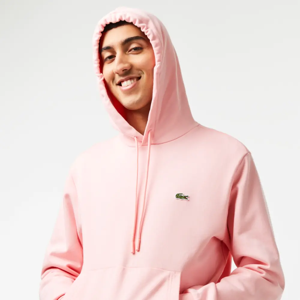 Alternative view of Áo Lacoste Organic Cotton Kangaroo Pocket Sweatshirt 'Pink' SH2567-53G-KF9
