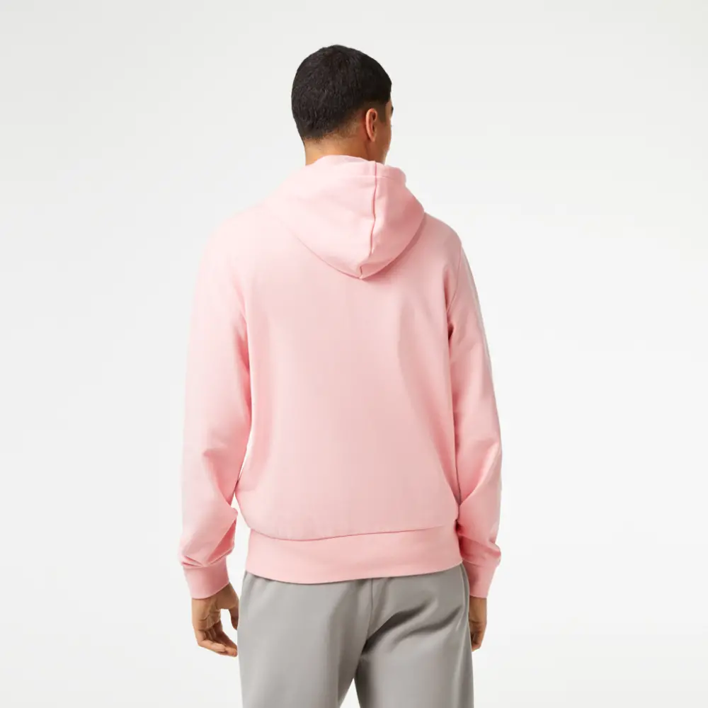 Áo Lacoste Organic Cotton Kangaroo Pocket Sweatshirt 'Pink' SH2567-53G-KF9 - Ảnh 4