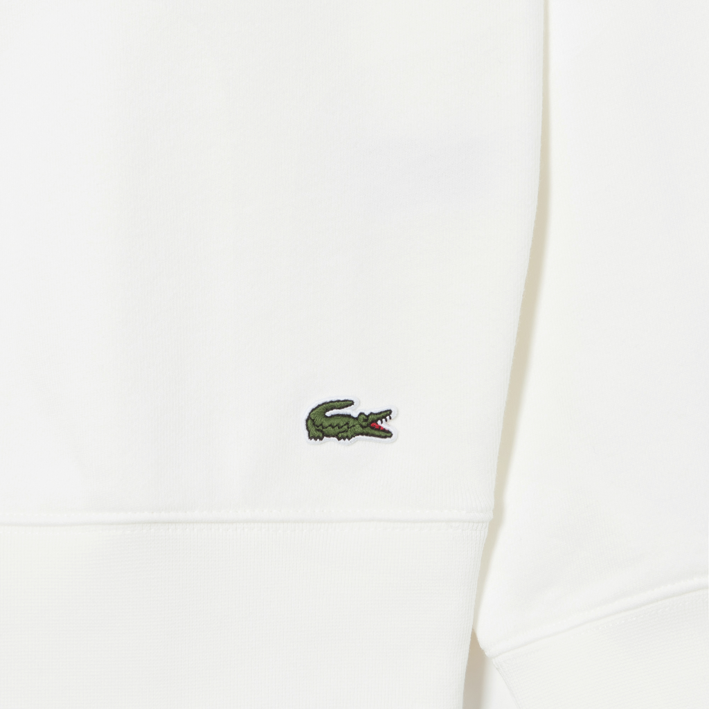 Áo Lacoste Round Neck Fleece Sweatshirt 'Cream' SH5087-53G-70V - Ảnh 3