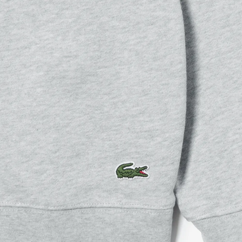 Áo Lacoste Round Neck Fleece Sweatshirt 'Gray' SH5087-53G-CCA - Ảnh 3