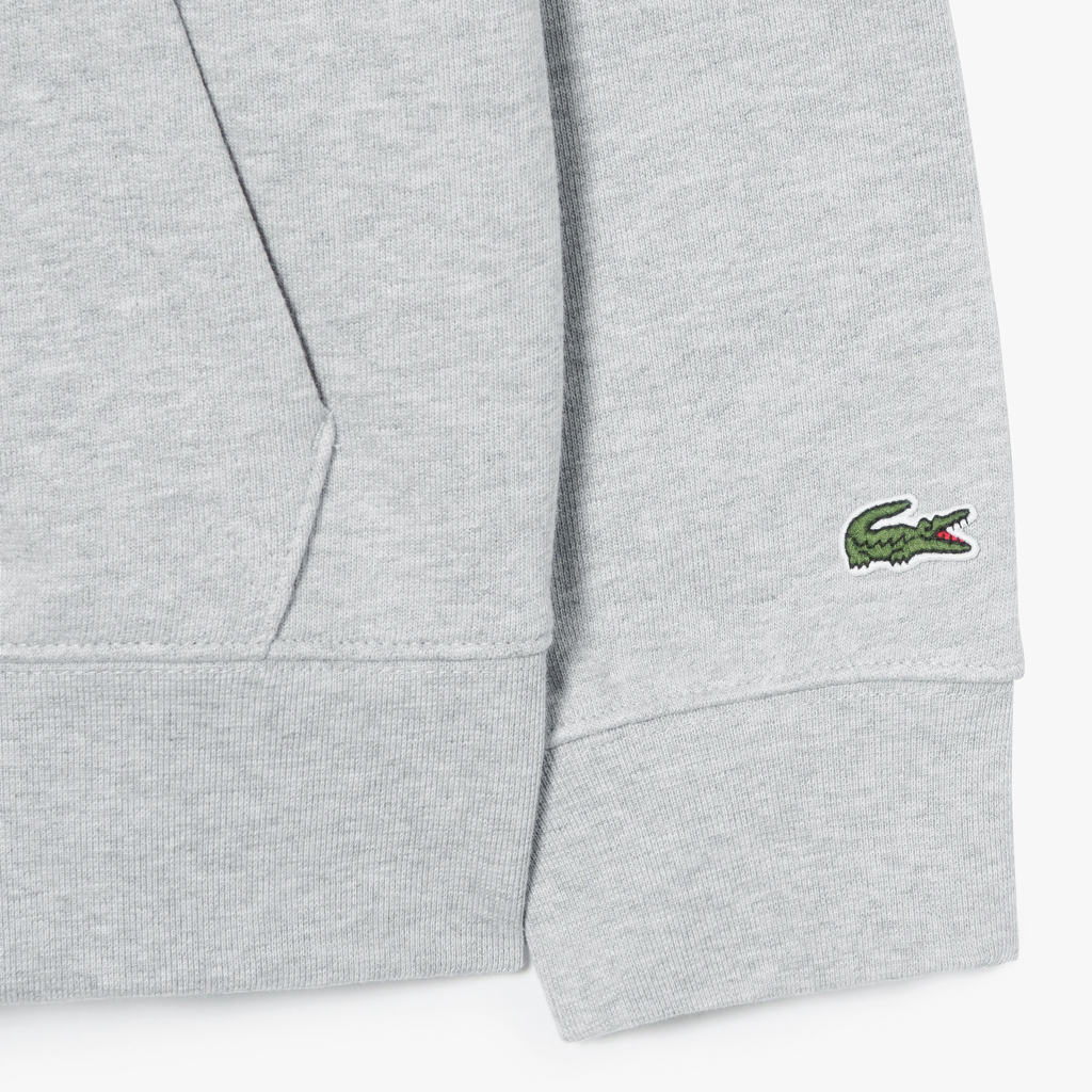 Áo Lacoste Fleece Hood Zip-up 'Grey' SH5088-53G-CCA - Ảnh 3