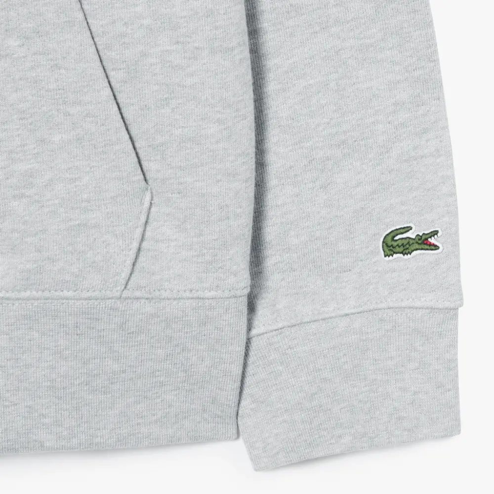 Áo Lacoste Fleece Hood Zip-up 'Grey' SH5088-53G-CCA - Ảnh 3