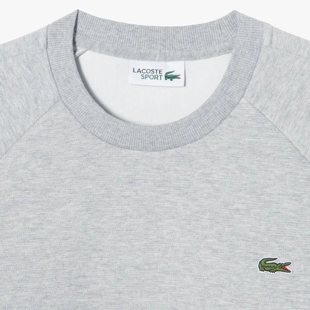Alternative view of Áo Lacoste Technical Crew Neck Sweatshirt 'Dim Gray' SH762E-53G-CCA