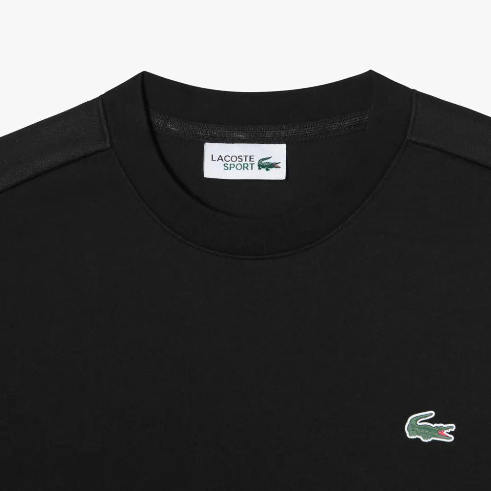 Alternative view of Áo Lacoste Mesh Coloration Easy Crew Neck Sweatshirt 'Black' SH964E-53G-031