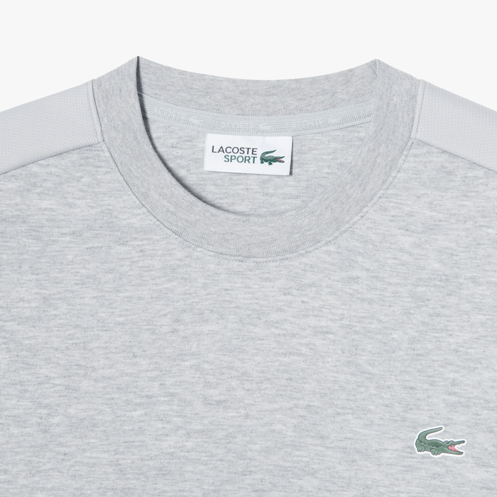 Áo Lacoste Mesh Coloration Easy Crew Neck Sweatshirt 'Gray' SH964E-53G-CCA - Ảnh 2