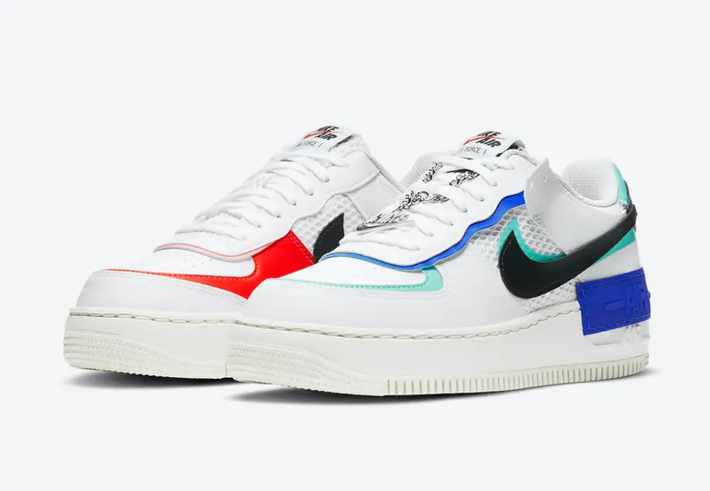 Giày Nike Wmns Air Force 1 Shadow 'White Multi-Color' DH1965-100 - Ảnh 5