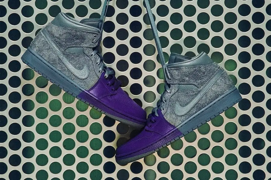Giày Nike Sheila Rashid x Air Jordan 1 Mid 'UNITE' CW5897-005 - Ảnh 3