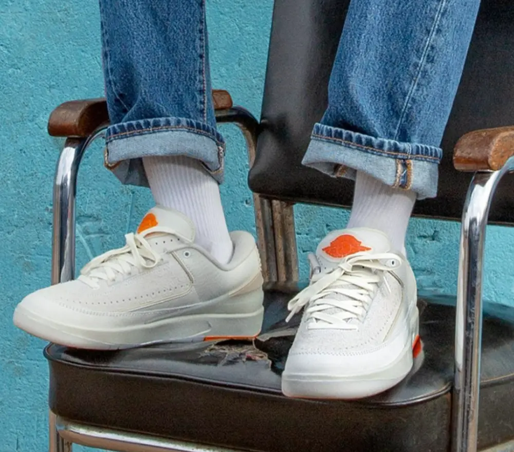 Giày Nike Shelflife x Air Jordan 2 Retro Low 'White Sail' DV7128-110 - Ảnh 5
