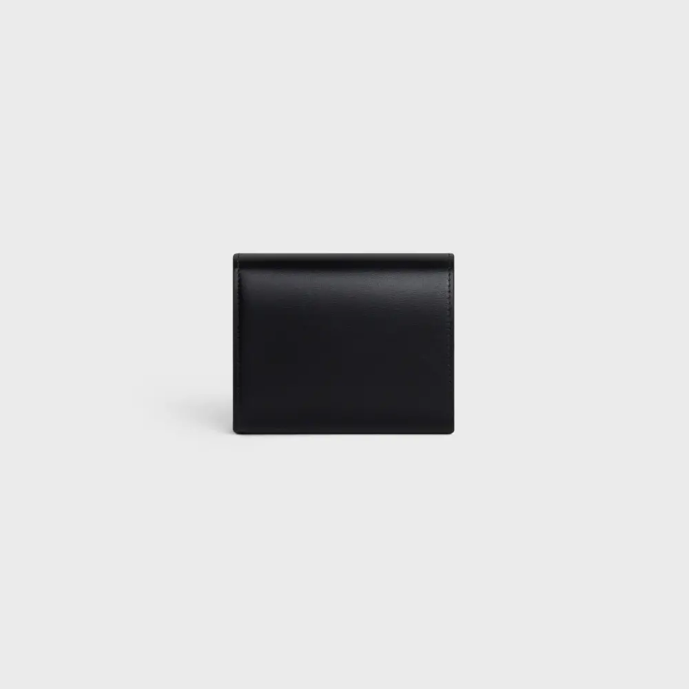 Ví Celine Small Wallet Triomphe In Shiny Calfskin 'Black' 10D783DPV-38NO - Ảnh 4